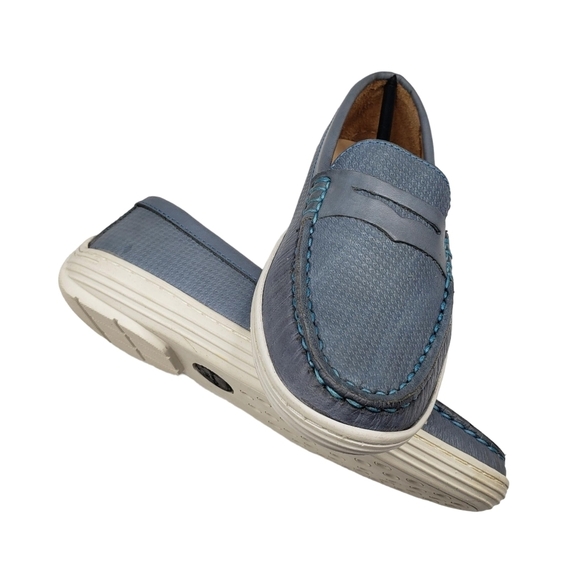 Driver Club USA | NIB Naples 2 Powder Blue Leather Preppy Loafers Girl's 13.5 - Picture 7 of 15